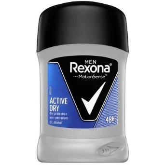 مام ضد تعریق مردانه رکسونا مدل Active Dry حجم 40 میلی لیتر ۴۸ ساعته