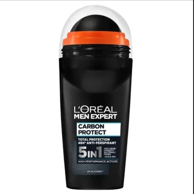 مام رولی ضد تعریق مردانه لورآل مدل کاربن پروتکت (Carbon Protect) حجم 50 میل L’Oréal Men Expert Carbon Protect Anti-Perspirant Roll-On Deodorant 50ml